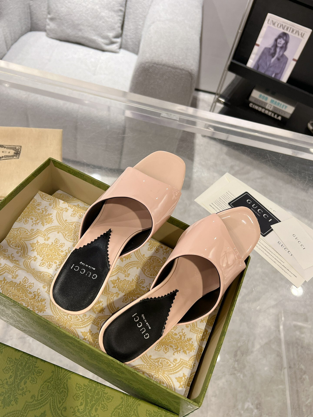 Gucci Interlocking G Heel Sandal 5.5 cm