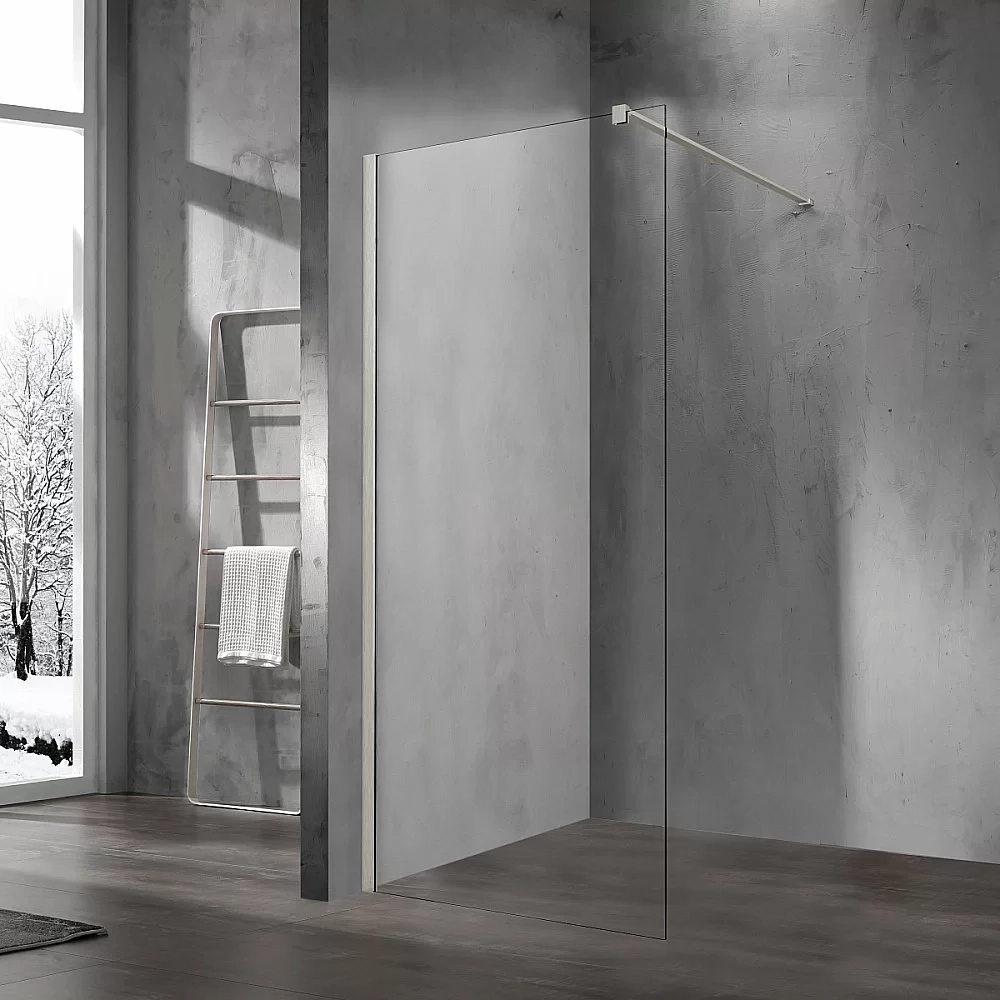Душевая перегородка Vincea Walk-In VSW-1H120CLBN 120 профиль брашированный никель/стекло прозрачное