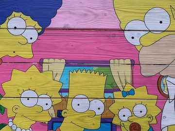 Картина на досках Simpsons (40x60 см)