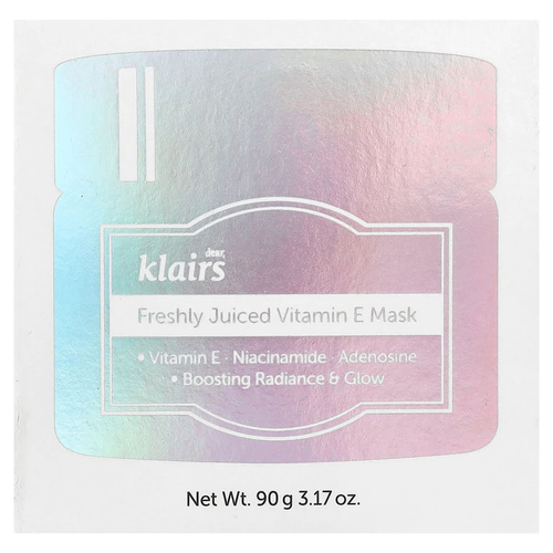 Dear, Klairs, маска для лица с витамином Е, из свежего сока, 90 г (3,17 унции)