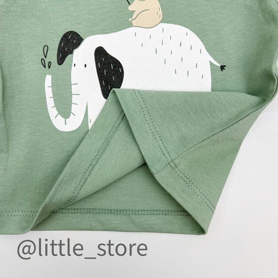 Футболка "Прятки в листьях" хлопковая, милитари