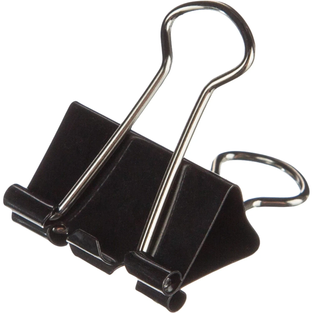 Зажимы для бумаг Выбор есть (Attache Economy) 15 мм чёрные (12 штук в упаковке)