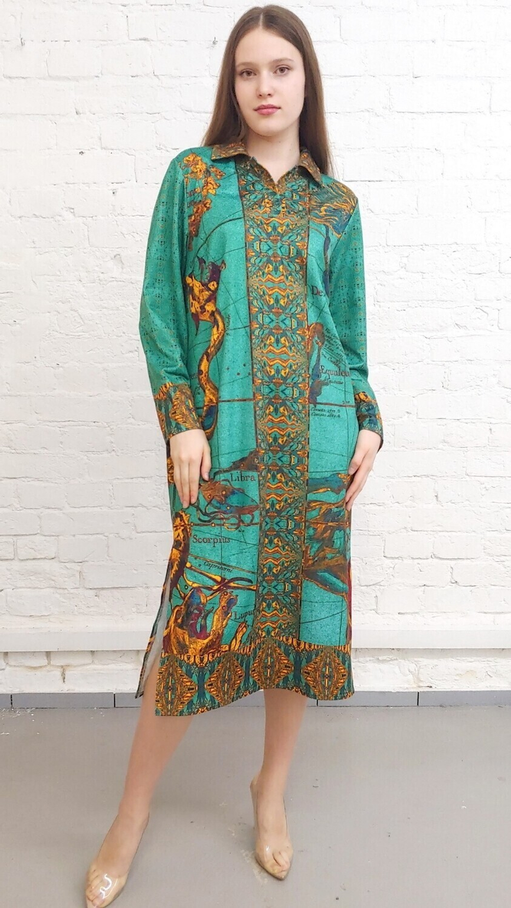 Платье "Звездный атлас", по мотивам карт из атласа звездного неба «Globi coelestis»