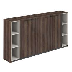 RF.405.DA.DA.DA / Шкаф средний (2 шт) с 2-мя стеллажами, 2440х410х1226 / корпус: дуб адриа, фасады: дуб адриа