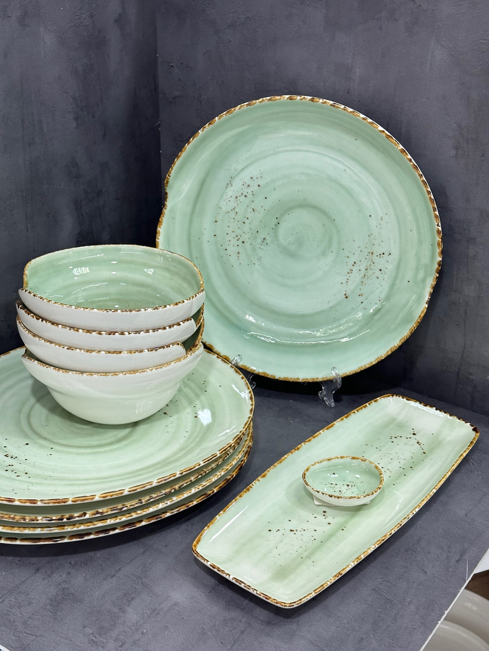 Блюдо Organica Green 30,5*12,5 см P.L. Proff Cuisine