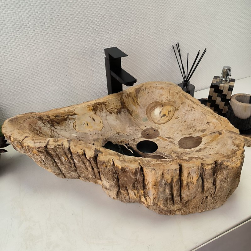 Раковина из окаменелого дерева OD-62378 59*47*15