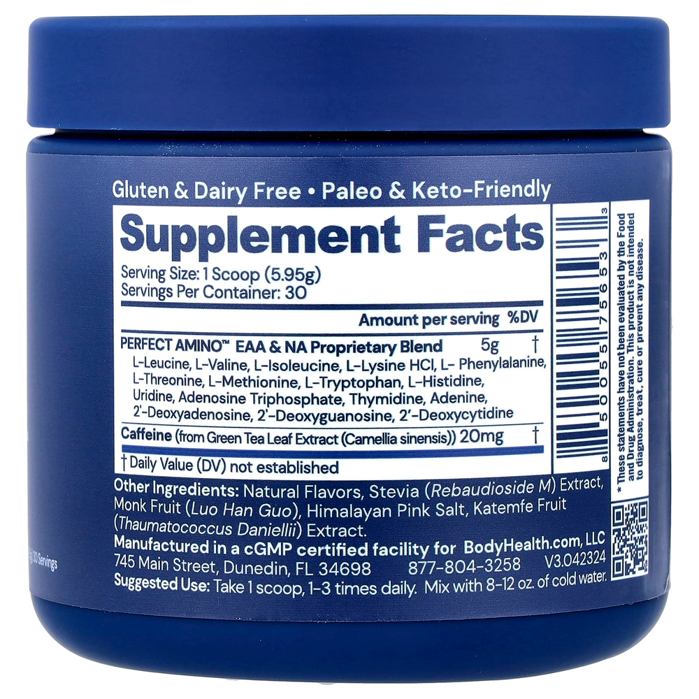 BodyHealth, Perfect Amino ™, мокко, 178,5 г (6,3 унции)