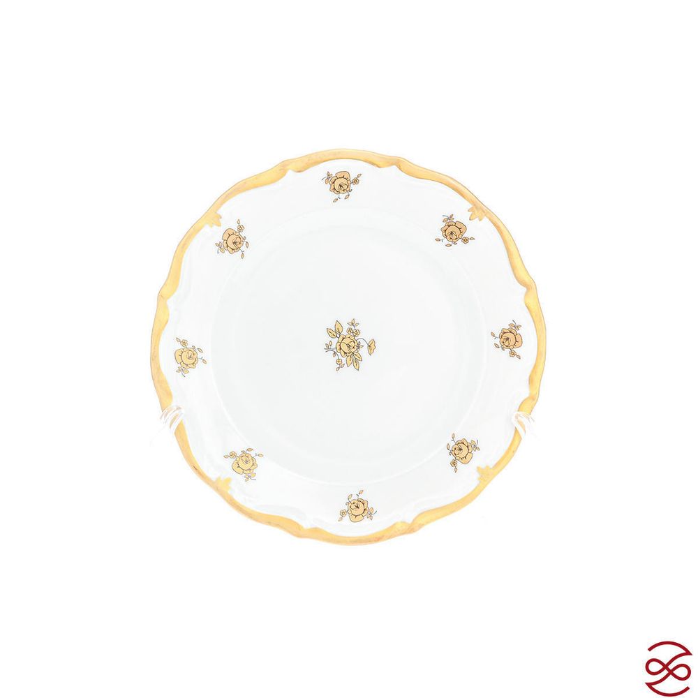 Набор тарелок Queen's Crown Золотая роза 18 предметов
