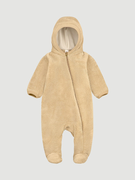 Утеплённый комбинезон Mjölk Beige, с капюшоном