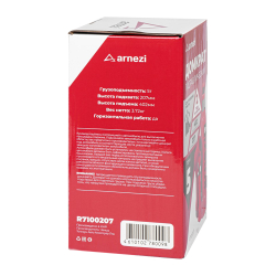 Домкрат гидравлический бутылочный 5т 207-402мм ARNEZI R7100207