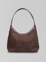 Сумка May Va 5057 замшевая на замке с одной ручкой и наружным кармашком на кнопке