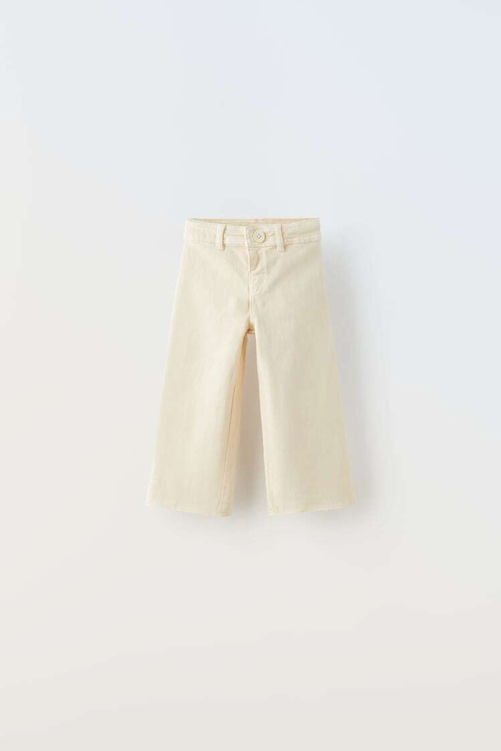 ZARA ДЖИНСЫ В МОРСКОМ СТИЛЕ, ЭКРЮ