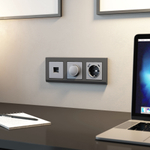 Розетка Ethernet RJ-45 (серебряный матовый)