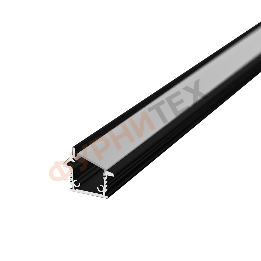 Алюминиевый рамочный врезной профиль врезной для светодиодной ленты, Черный купить с доставкой, Казахстан