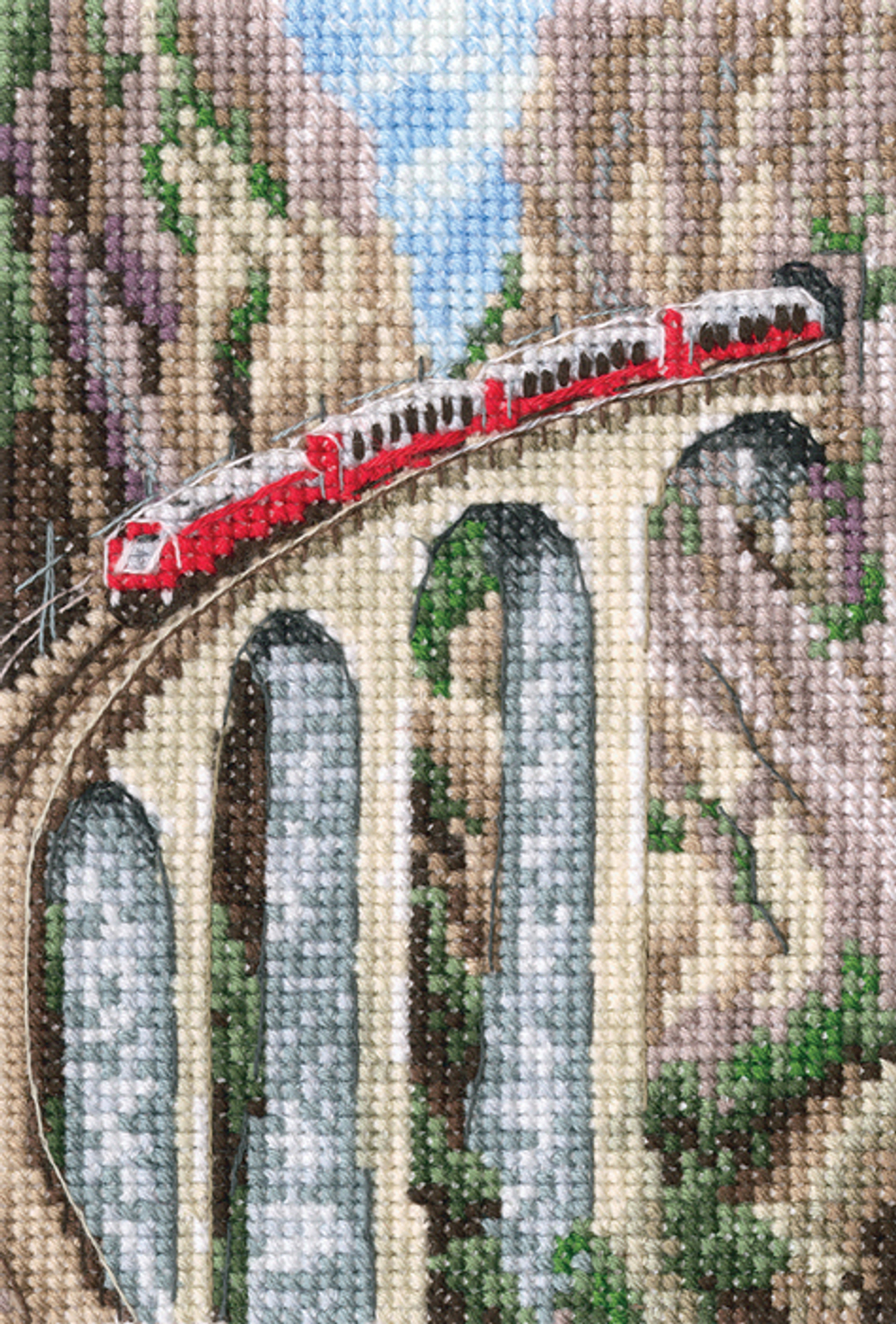Коллекция:	Пейзаж¶Название по-английски:	Landwasser viaduct¶Название по-русски:	Виадук Ландвассер¶Ра
