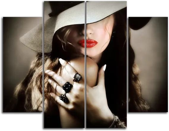 Модульная картина "Роковая женщина"