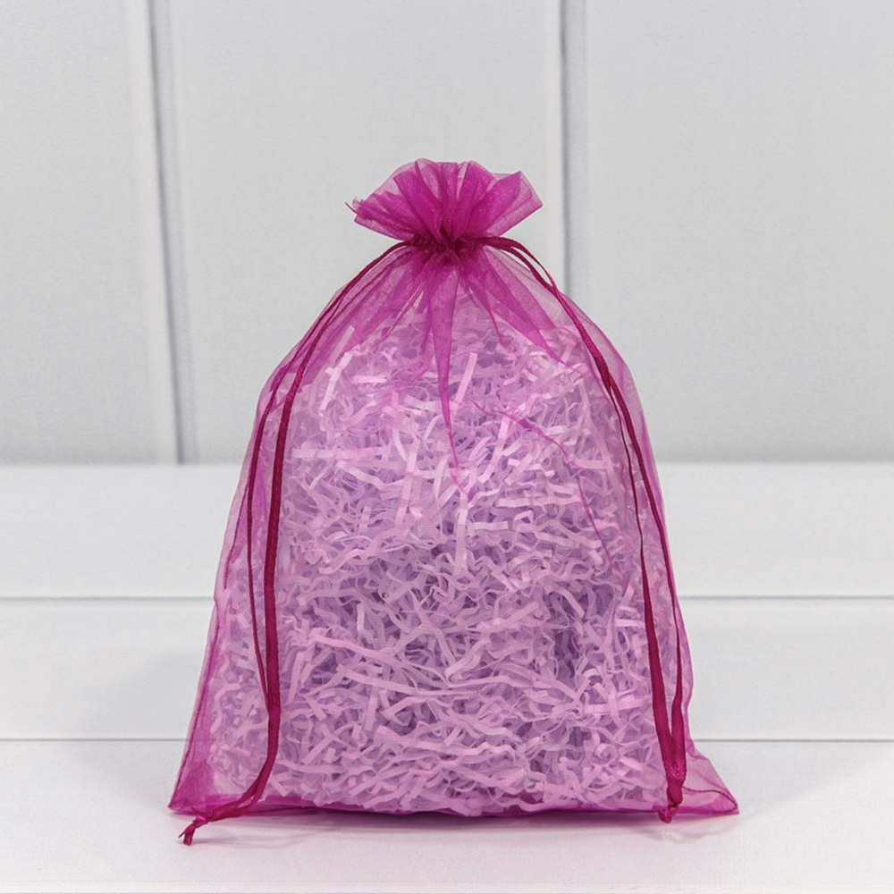 Мешочек 17х23см Органза (Малиновый)