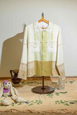 Рубашка Linen Lace Shirt beige