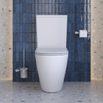 Унитаз-компакт безободковый с сиденьем и смывом TORNADO BelBagno SFERA-TOR BB2141CP-TOR/SC+BB2141T