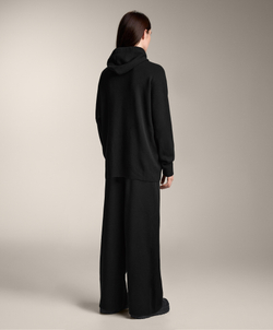 OYSHO Прямые брюки с резинкой по бокам, черный