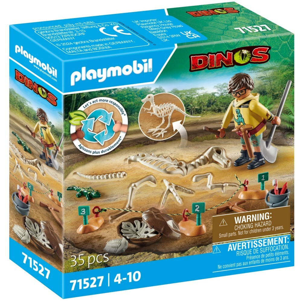 Playmobil - Dinos Раскопки со скелетом динозавра 71527 / артикул   71527  / GTIN 4008789715272