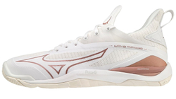 Женские кроссовки для бадминтона/сквоша Mizuno Wave Mirage 4 - white/rose/snow white