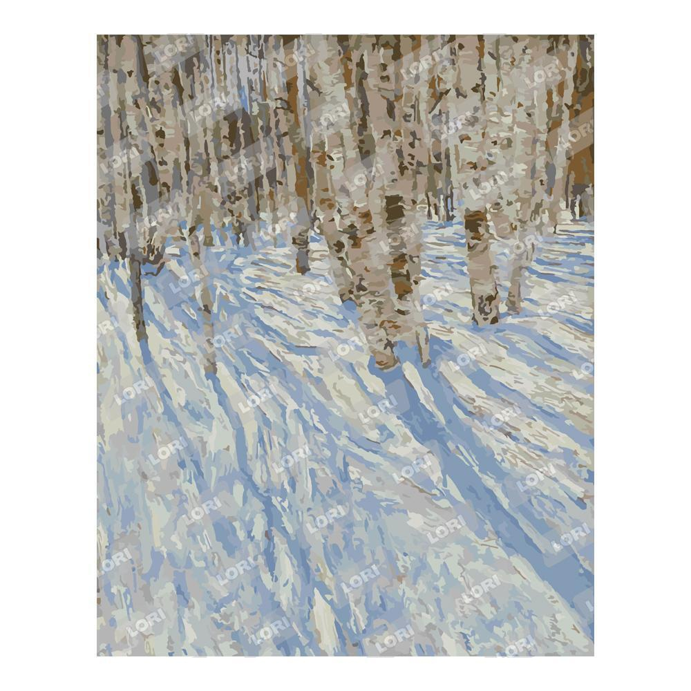 Картина по номерам 40*50см "Март. Березняк" (Lori)