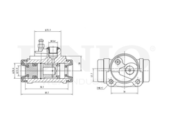 Цилиндр тормозной колесный правый UNIO BRC-20579