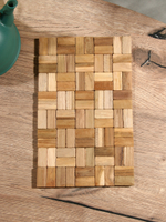 Салфетка сервировочная из тикового дерева, 30х20х0,7 см