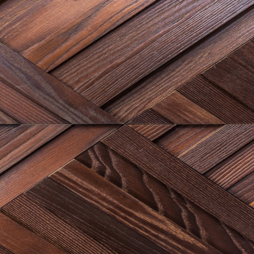 Деревянная мозаика для стен Wood Mosaic Колос