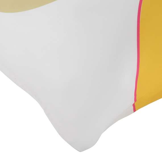 Набор из двух наволочек из сатина  горчичного цвета с авторским принтом Freak Fruit 70х70 см