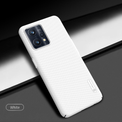 Тонкий жесткий чехол белого цвета от Nillkin для Realme 9 4G и 9 PRO+ 5G, серия Super Frosted Shield