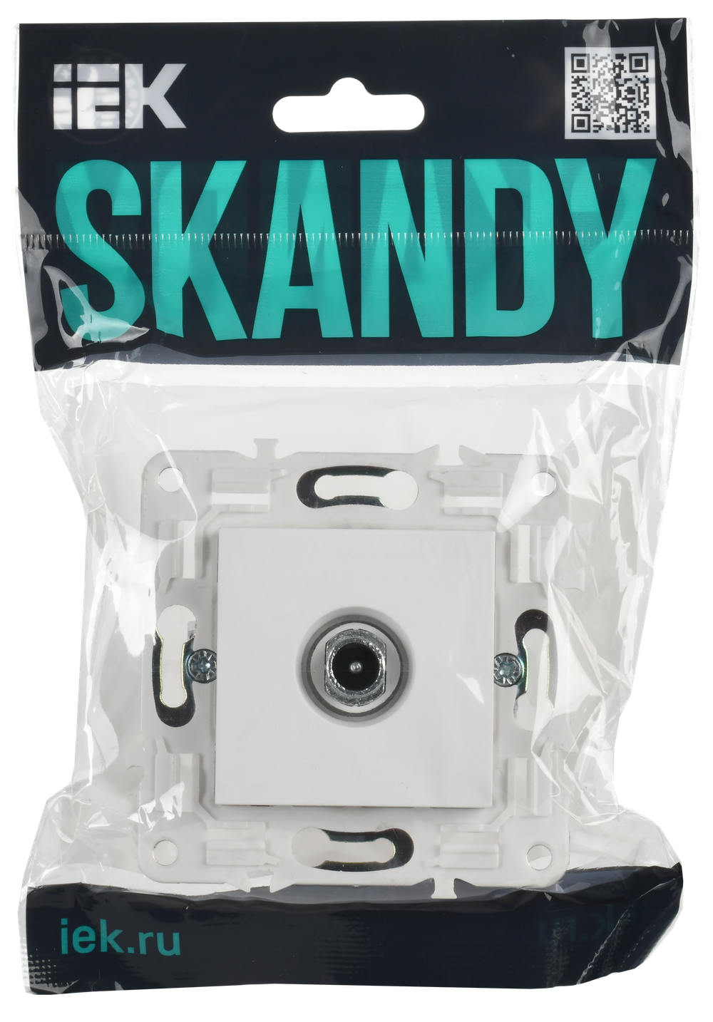 SKANDY Розетка TV проходная SK-A17W арктический белый IEK