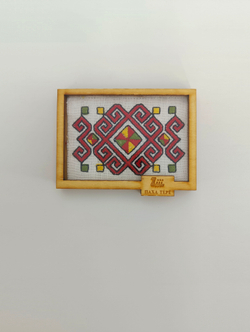 Магнит оберег с вышивкой