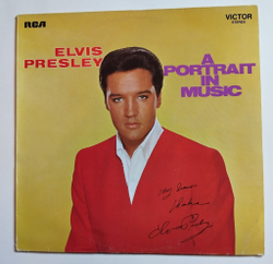 Винтажная виниловая пластинка LP Elvis Presley A Portrait In Music (Holland 1973)