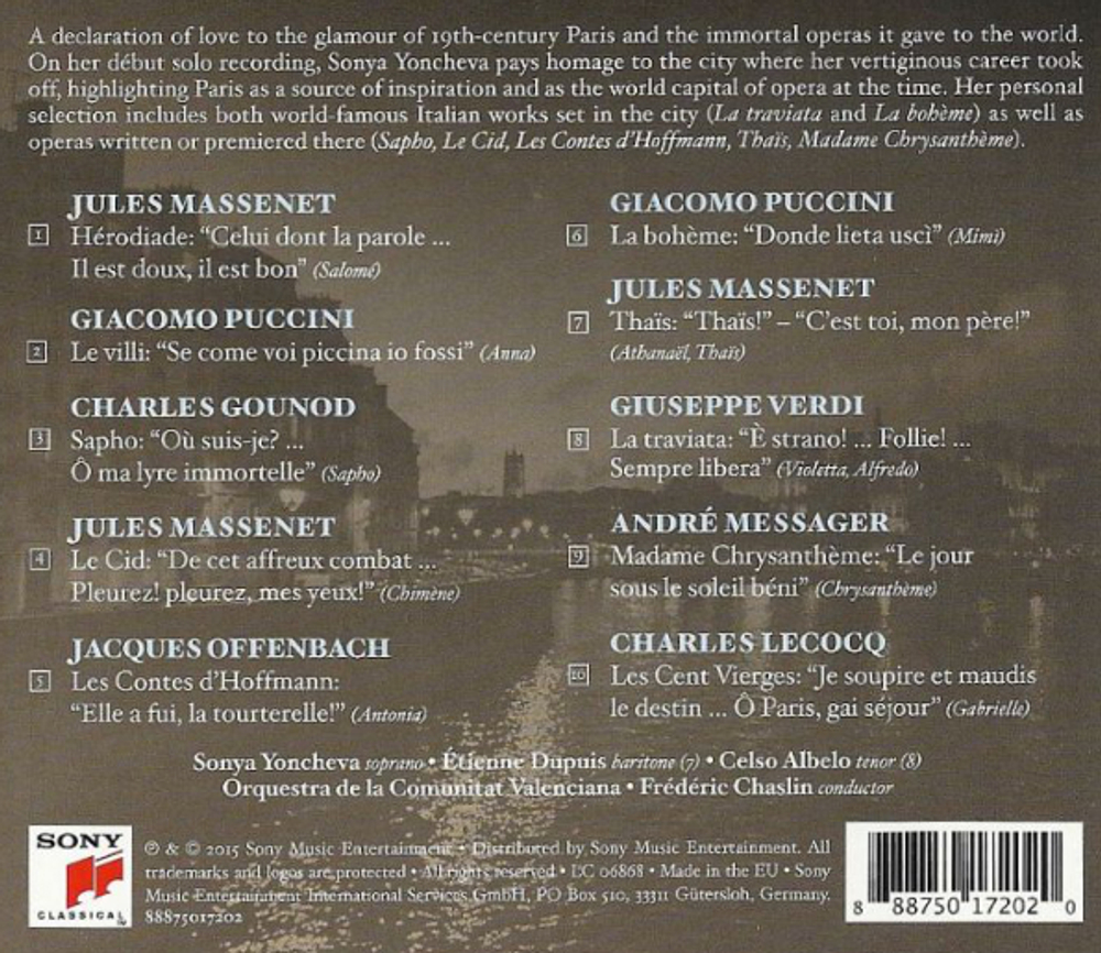 Sonya Yoncheva / Paris, Mon Amour (CD)