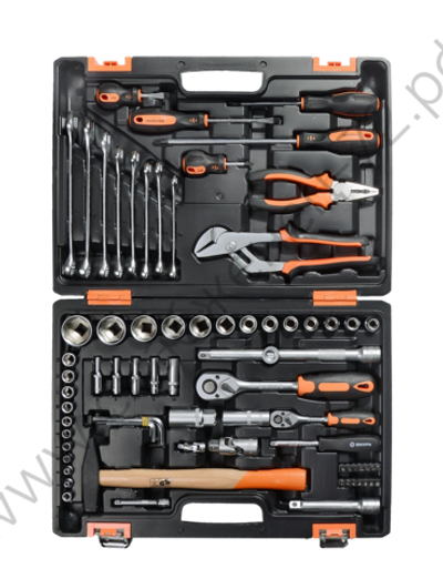 Набор инструментов ВИХРЬ, 1/2", 1/4", 76 предм, кейс