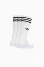 Носки adidas 3-Stripes High Crew 3 Pairs - белый
