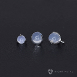 Ball 3-Prongs 3мм/4мм/5мм White Opal