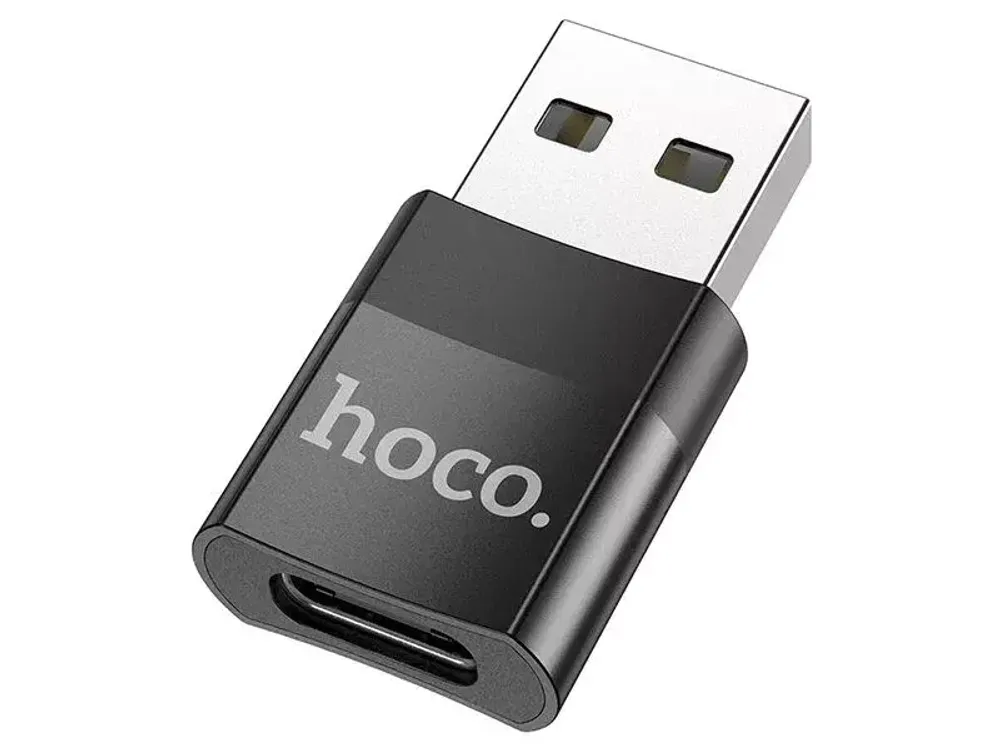 Адаптер для Type-C USB 2.0 Hoco UA17 black