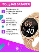 Cмарт часы круглые умные smart watch