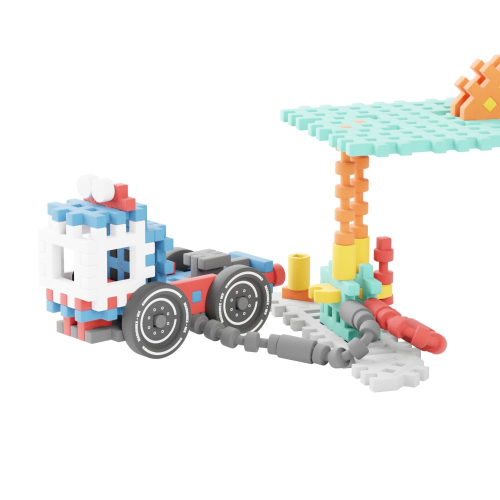 Marioinex - Конструктор Mini Waffle CITY АЗС 148 элементов 906996
