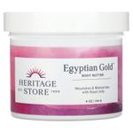 Heritage Store, Egyptian Gold, масло для тела, 114 г (4 унции)