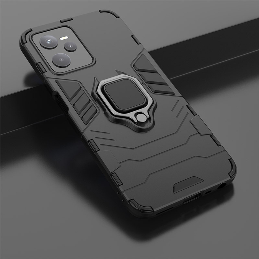 Противоударный чехол с кольцом Panther Case для Realme C35