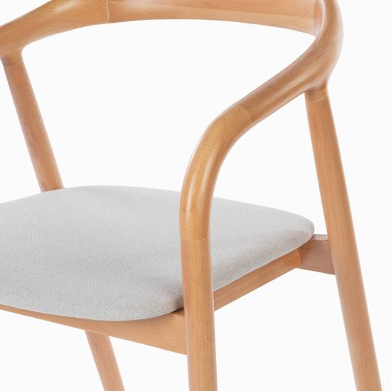 Обеденный стул Canada цвет серый/натуральный