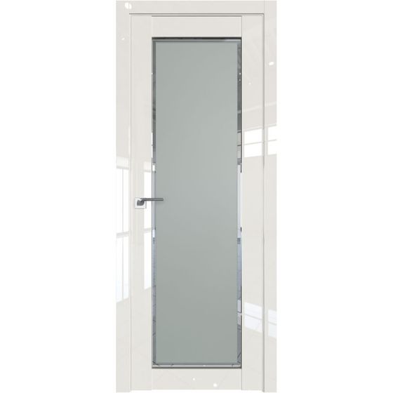 Межкомнатная дверь глянцевая Profil Doors 2.19L магнолия люкс остеклённая