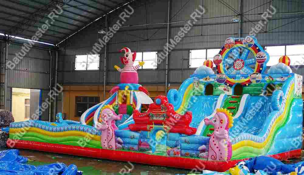 Коммерческий надувной батут "Парк развлечений" 15*10*8 м
