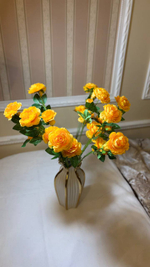 Искусственные цветы, желтые подсолнухи / Высота 44 см. 9 стебелей 9 бутонов/