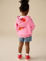 Толстовка с капюшоном на молнии для девочки Next E53-968, Фуксия