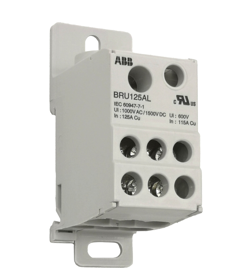 Распределительный блок ABB BRU125AL, 125А 1-полюсный 1SNA356204R1100